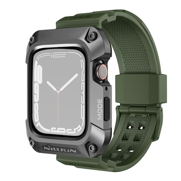 NILLKIN Apple Watch 6/5/4/SE 44mm Klockarmband med Skal - Grön Grön