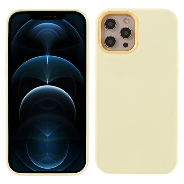 IPhone 12- 12 Pro silikonskal - Cream Yellow 12 Pro silicone case - Cream Yellow