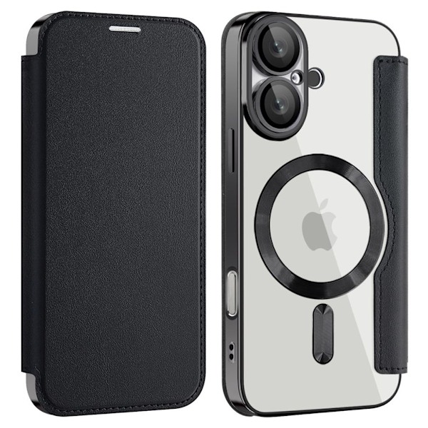 iPhone 16 Fodral med Kortplatser - Svart Svart