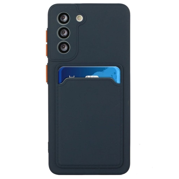 Samsung Galaxy S23 FE TPU-skal med korthållare - Mörkblå Blå