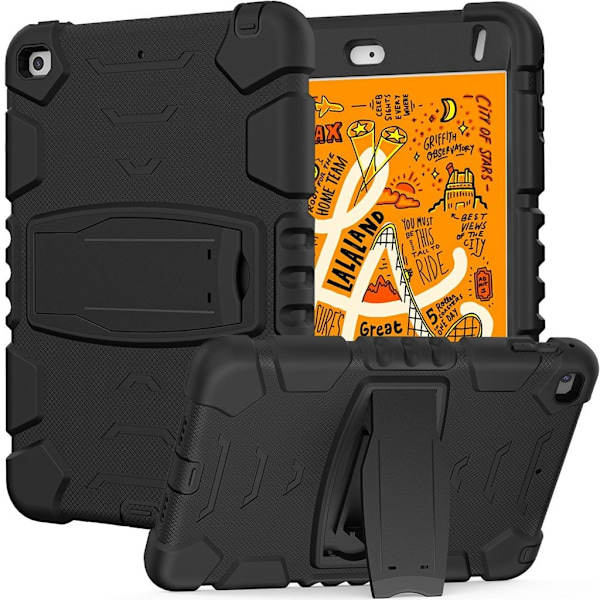 iPad mini 4/5 Stötsäkert hybridskal - Svart Svart