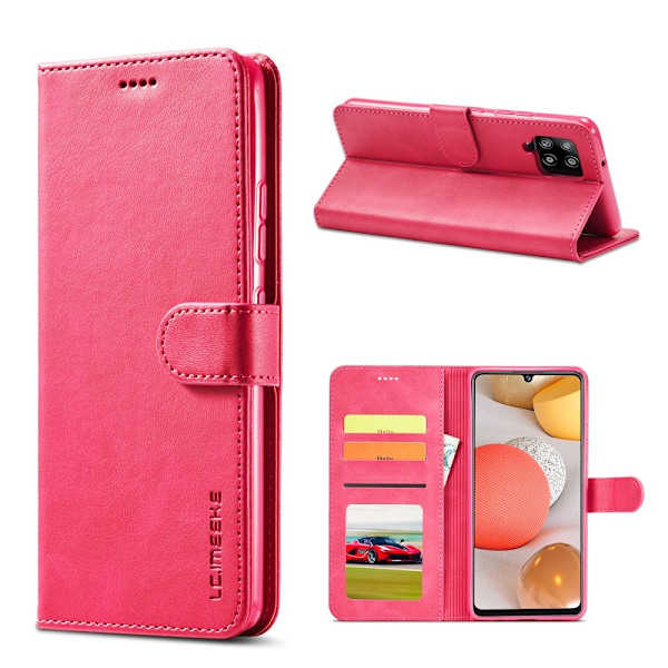 LC IMEEKE Plånboksfodral för Samsung Galaxy A42 - Rosa Rosa