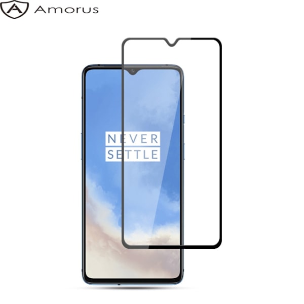 AMORUS Heltäckande Skärmskydd i Härdat Glas för OnePlus 7T