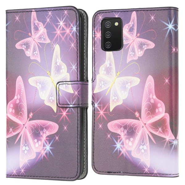 Samsung Galaxy A03s premium plånboksfodral - Sparkle Butterfly Sparkle Butterfly
