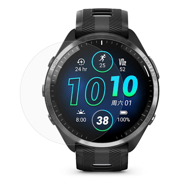 Garmin Forerunner 965 skärmskydd i TPU Transparent