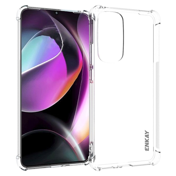 ENKAY HAT PRINCE Motorola Edge 30 Thickened Corners skal - Transparent Transparent