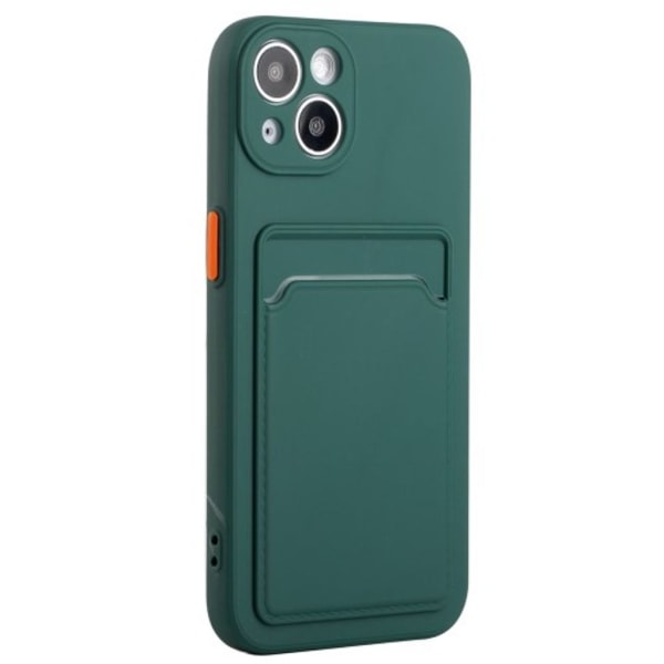 iPhone 15 TPU-skal med korthållare - Grön Grön