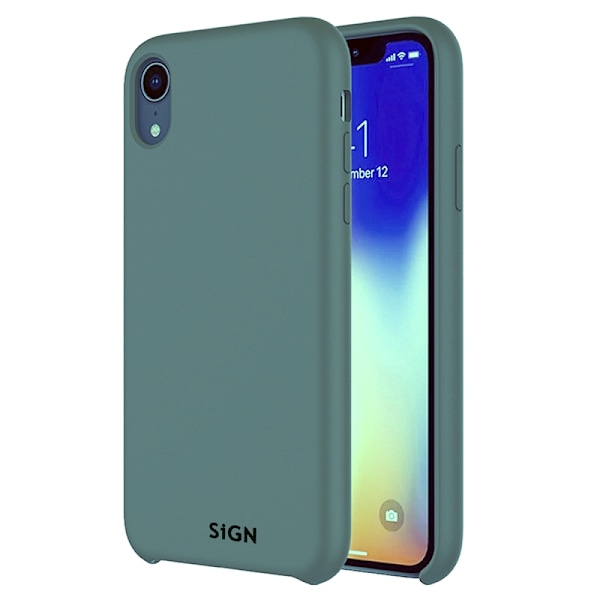 SiGN Liquid Silicone skal till iPhone XR - Grön Grön