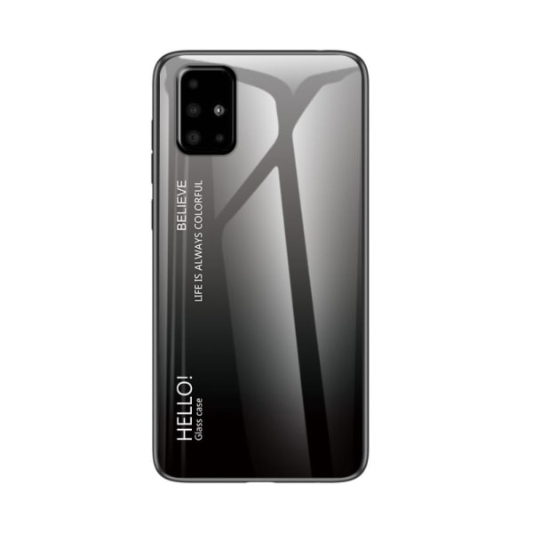 Gradient Skal i Härdat Glas för Samsung Galaxy A51 - Grå grå