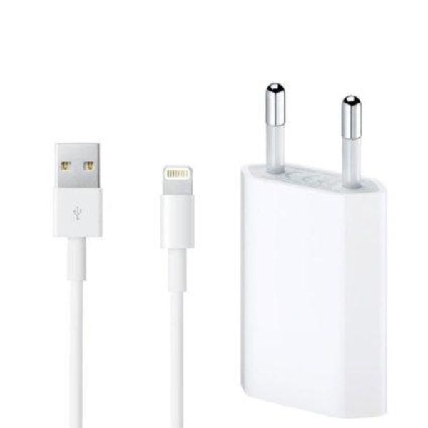 iPhone-laddare med Lightning-kabel 1 m - Vit White