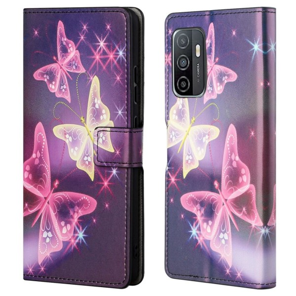 Samsung Galaxy A53 5G premium plånboksfodral - Sparkle Butterflies Sparkle Butterflies