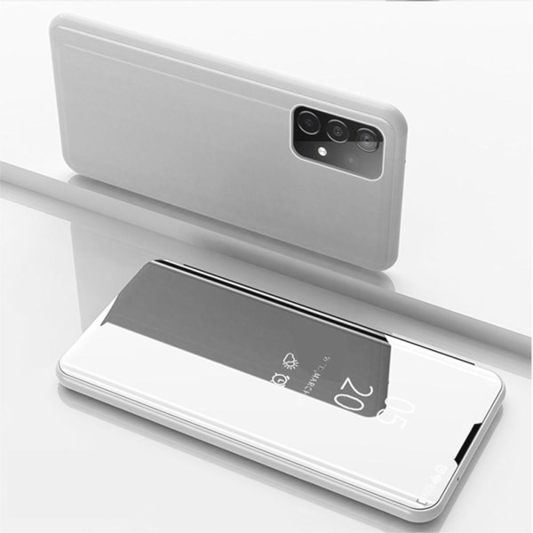 View Window Flip-Fodral för Samsung Galaxy A52 5G & A52s 5G - Si Silver