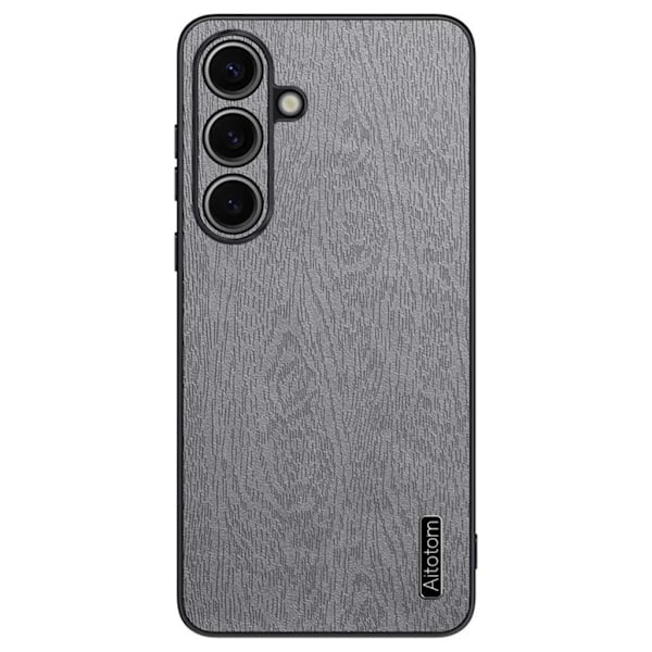 Samsung Galaxy S25 Plus Skal med trätextur - Grå grå