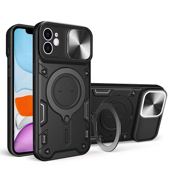 IPhone 11 skal med ett lock - Svart Svart