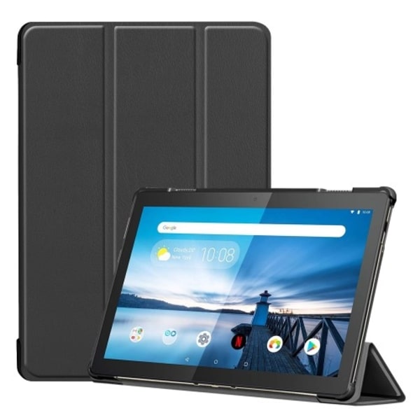 Lenovo Tab M10 Gen 1 Tri-Fold Stativ Fodral - Svart Svart