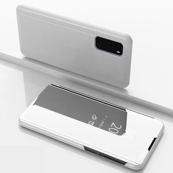 View Window Flip-Fodral till Samsung Galaxy S20 - Silver Silver