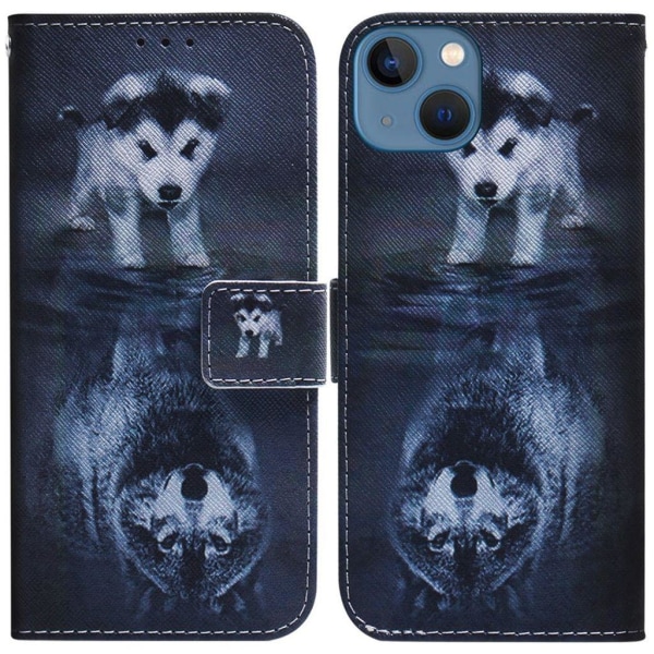 iPhone 15 fodral med en print- Hund och varg