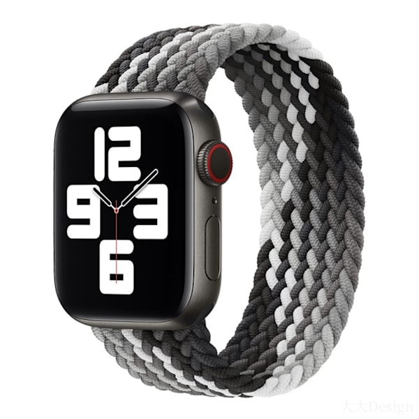 Apple Watch Ultra/Ultra 2 49mm etc Klockarmband i Nylon - Svart Svart