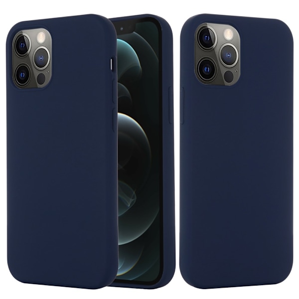 IPhone 12- 12 Pro silikonfodral - Marinblått Blå