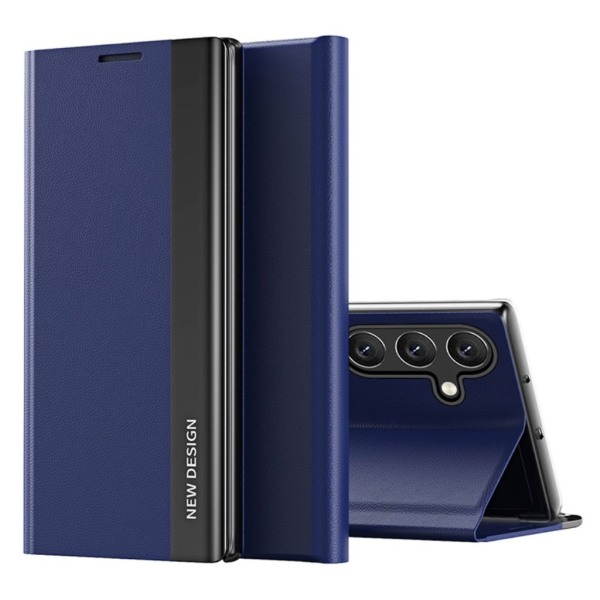Samsung Galaxy A15 4G fodral med stativ - Blå Blå