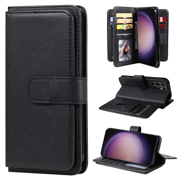 Samsung Galaxy S24 Ultra fodral med 10 kortplatser - Svart Svart