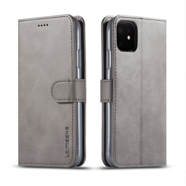 LC.imeeke Plånboksfodral för iPhone 11 & XR - Grå grå