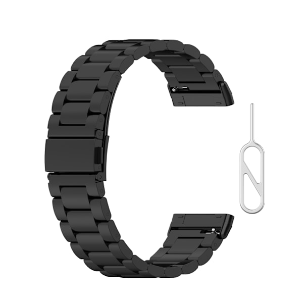 Fitbit Versa 3 & Sense Armband - Svart Svart