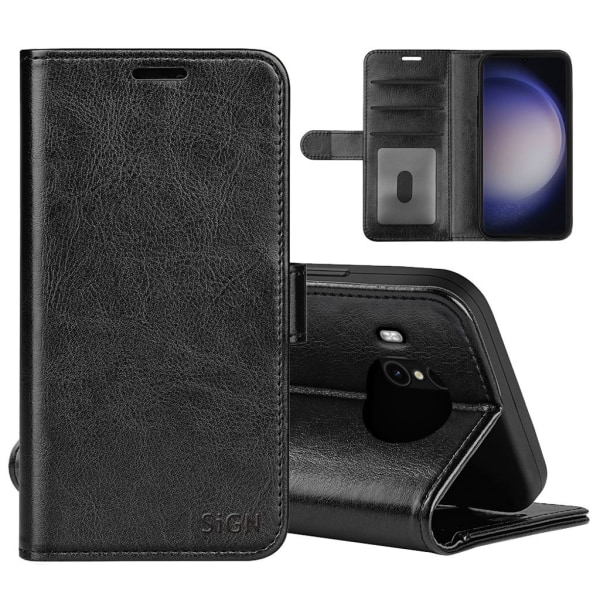 SiGN Plånboksfodral till Samsung Galaxy S24 - Svart Svart