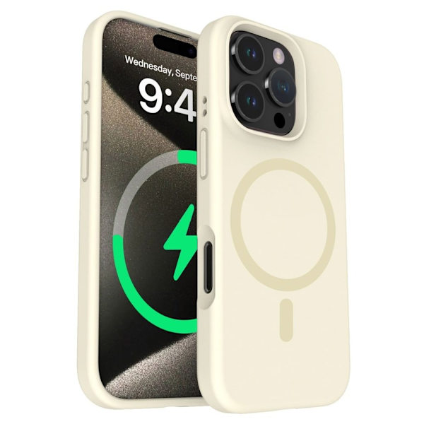 iPhone 16 Pro Max Silikonskal - Vit Vit