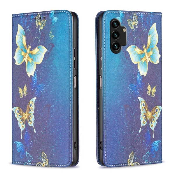 Samsung Galaxy A13 4G fodral - Golden Butterflies Golden Butterflies