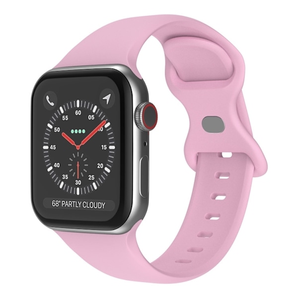 Klockarmband i Silikon för Apple Watch 7/8/9 41mm etc - Ljuslila Lila