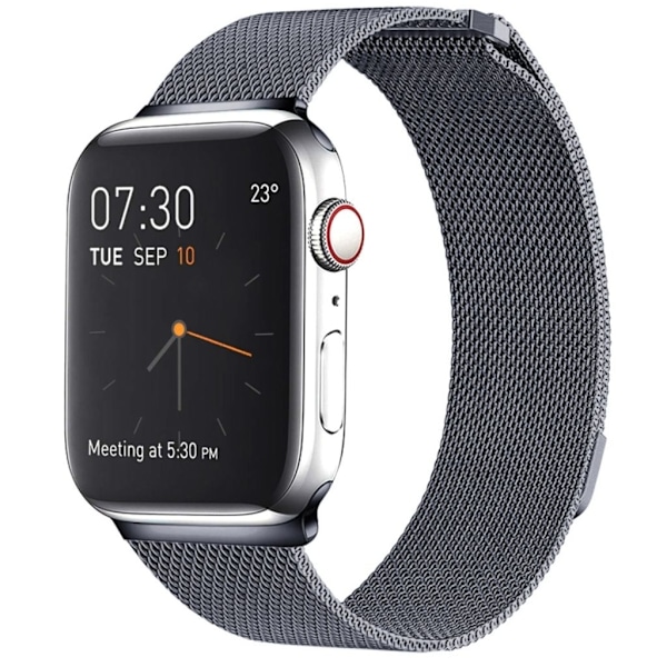 Apple Watch 7/8/9 41mm etc Milanese Klockarmband - Grå grå
