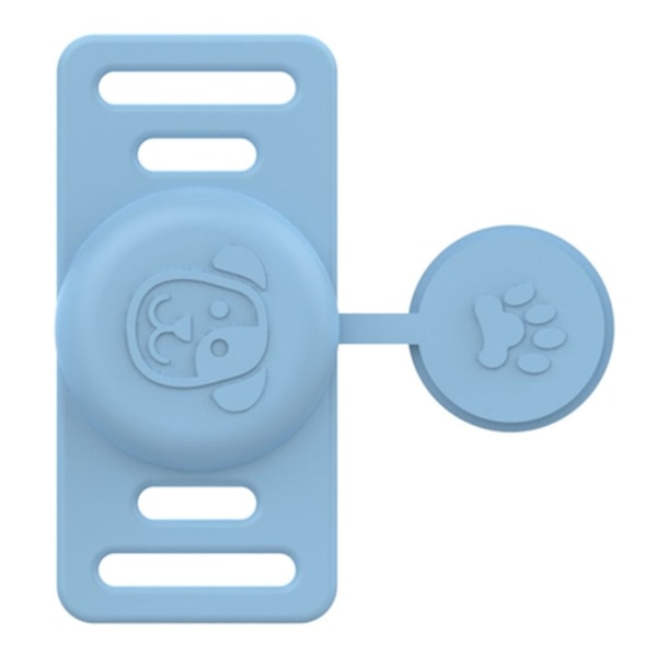 Apple AirTag Skal för Djurhalsband med Lock - Baby Blue