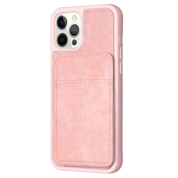 BF28 iPhone 15 Pro Max Skal med korthållare - Rosa Rosa