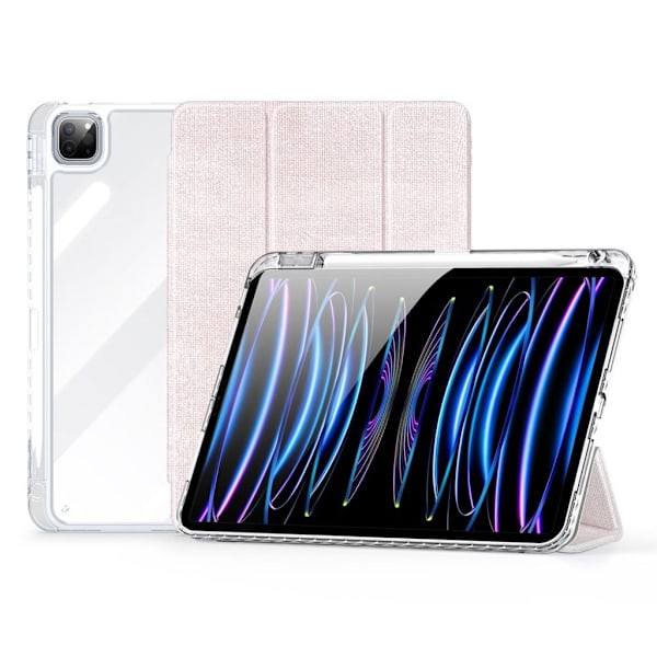 DUX DUCIS Unid Series iPad Pro 11" 2024 fodral med automatisk väckning/sömn - Transparent / Rosa Rosa