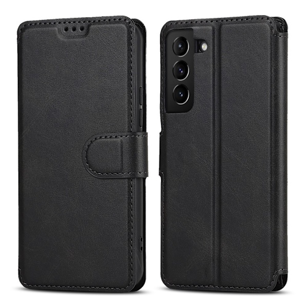 Samsung Galaxy S22 5G premium plånboksfodral - Svart Svart