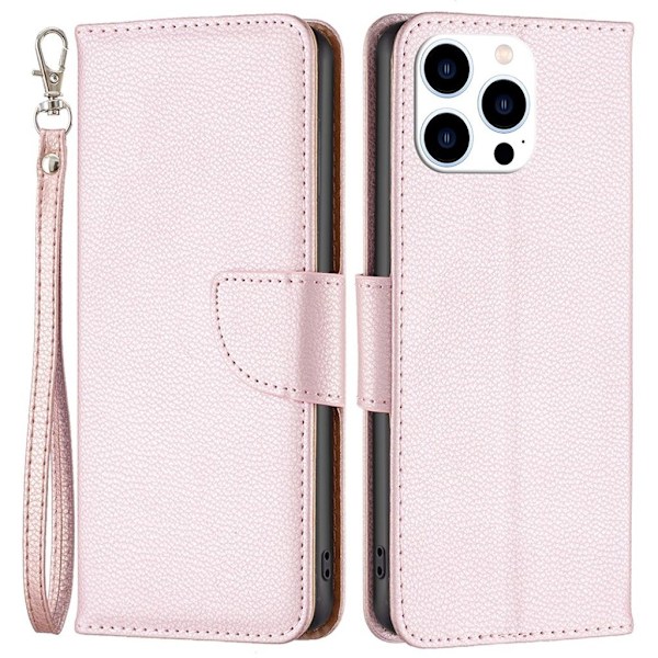 iPhone 16 Pro Max Fodral med Stativ - Roséguld Rosa