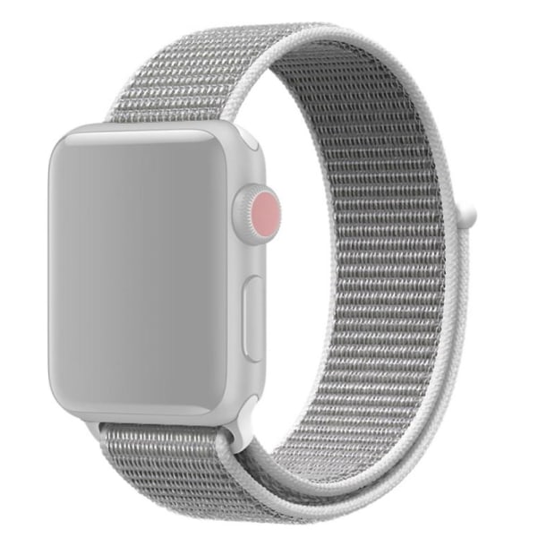 Nylon Armband för Apple Watch Ultra / Ultra 2 49mm m.fl. - Vit Vit