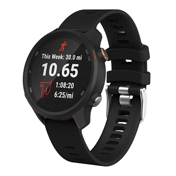 Garmin Forerunner 245 Klockarmband i silikon - Svart Svart