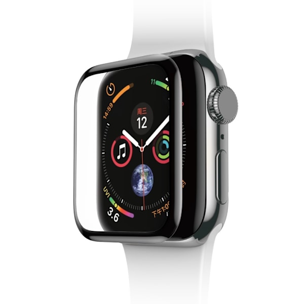 SiGN Heltäckande Skärmskydd 42mm för Apple Watch Series 3/2/1 - Svart Svart