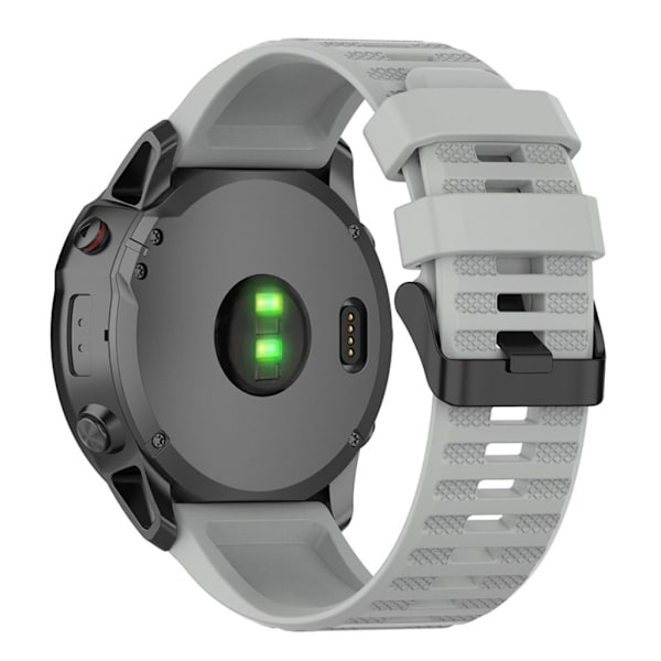 Garmin Forerunner 935/945/Fenix 6 Klockarmband i silikon - Grå grå