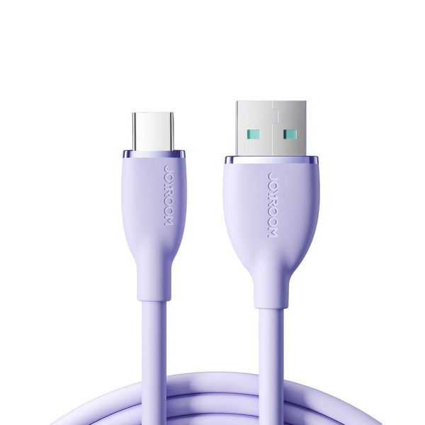 Joyroom USB-A till USB-C Snabbladdningskabel, 3A, 1,2m - Lila Lila