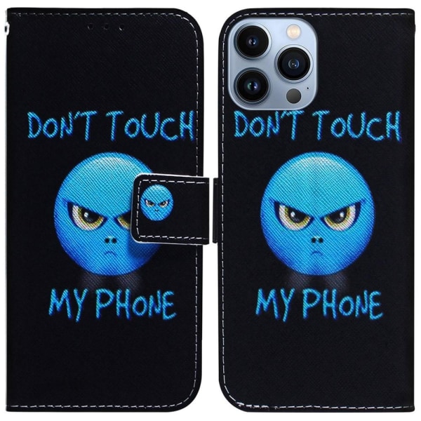 Fodral för iPhone 14 Pro Max med stativ - Don't Touch My Phone Don't Touch My Phone