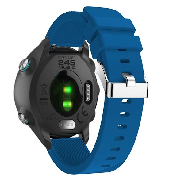 Garmin VivoActive 3/VivoMove HR/Forerunner 645 etc. Klockarmband i silikon - Blå Blå