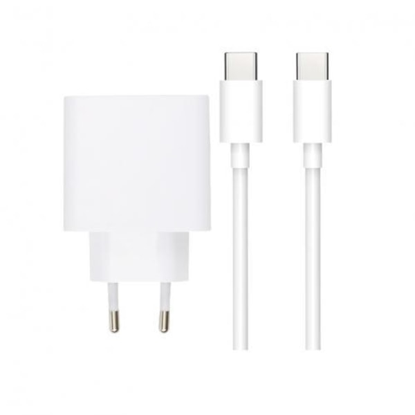 SiGN Extrem Snabbladdare med USB-C till USB-C Kabel, SuperCharge White