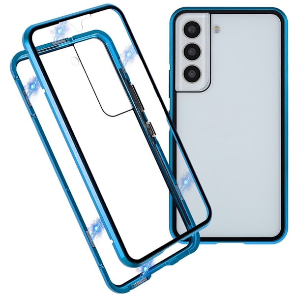 Samsung Galaxy S22+ 5G skal i härdat glas - Blå Blå