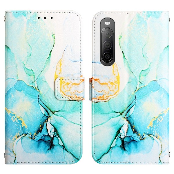 Pattern Printing Sony Xperia 10 IV fodral - Grön 003 Grön