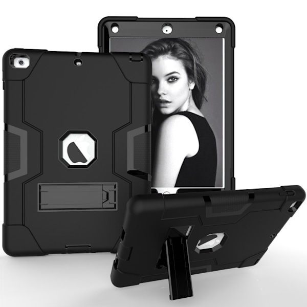 iPad 9.7" 5/6  skal med stativ - Svart Svart