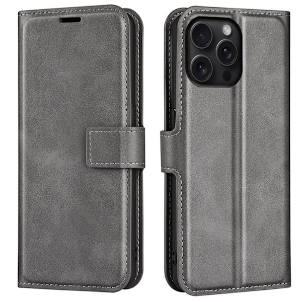iPhone 16 Pro Max plånboksfodral - Grå grå
