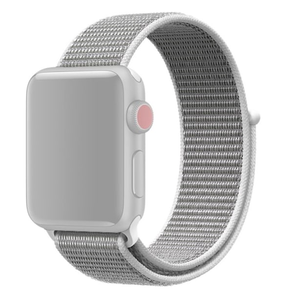 Apple Watch Ultra/Ultra 2 49mm etc Klockarmband i Nylon - Vit Vit